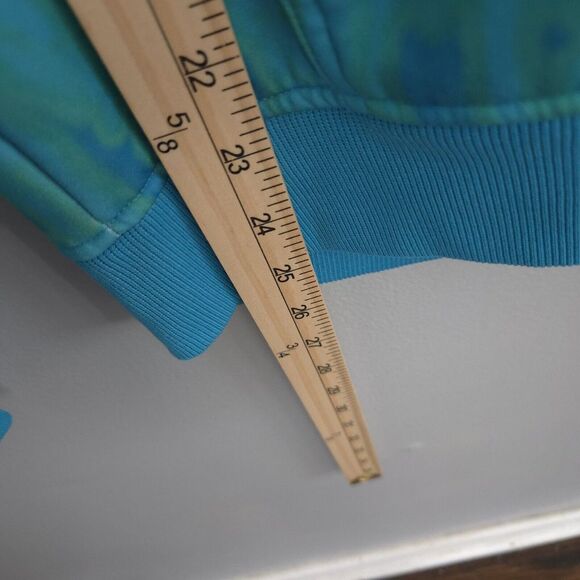Under Armour Full Zip Semi Fitted Hooded Sweatshirt‎ Women's M Teal Tie Dye - Picture 8 of 11
